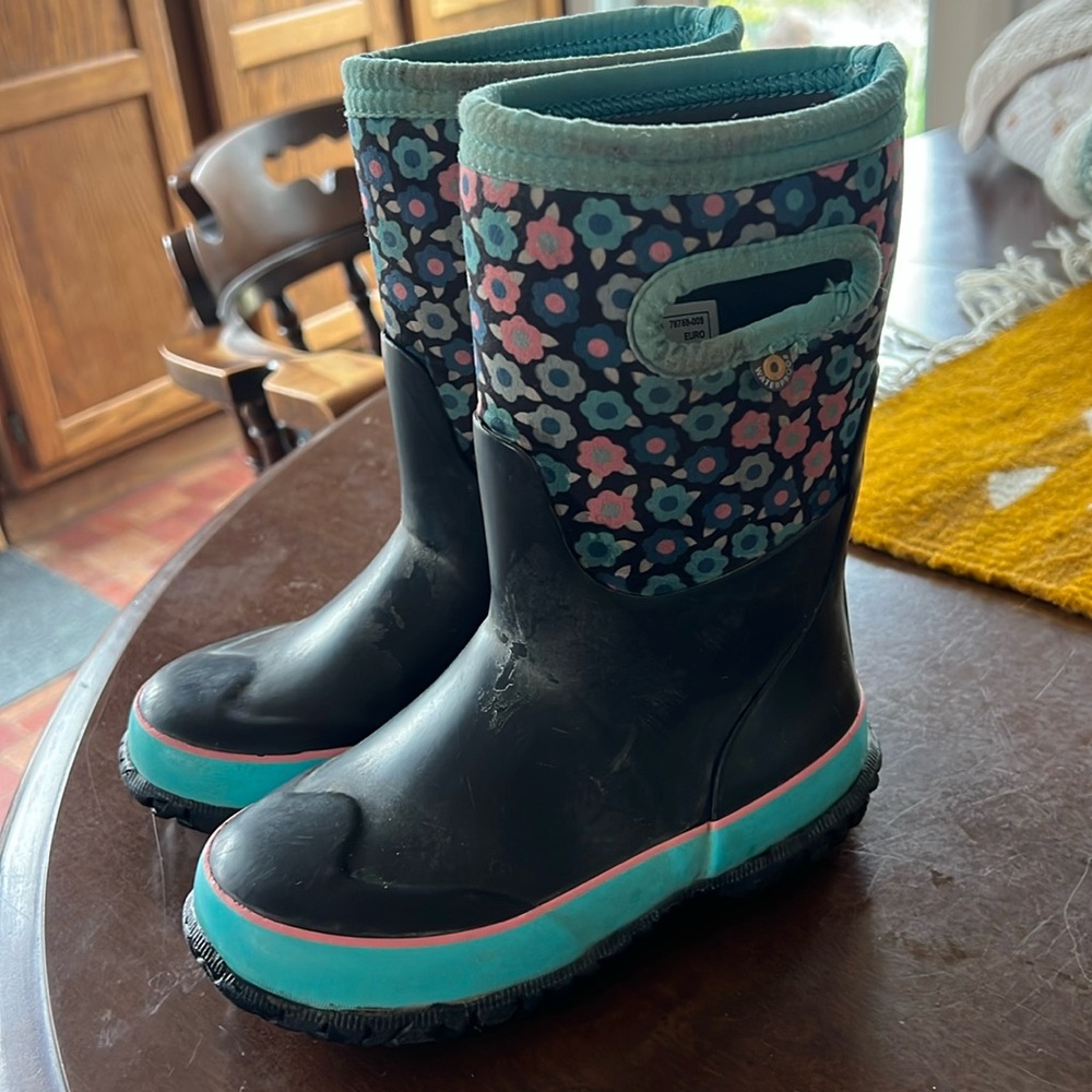Kids Bogs Boots - Grasp Flowers - Sz 12